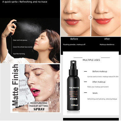 ADJD NEW MATTE FINISH & WATER PROOF MAKEUP SETTING FIXER Primer  - 100 ml(TRANSPARENT)