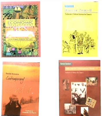 Class 10th Social Science Textbook Set 4
Geography Civics Economics(Paperback, NCERT)