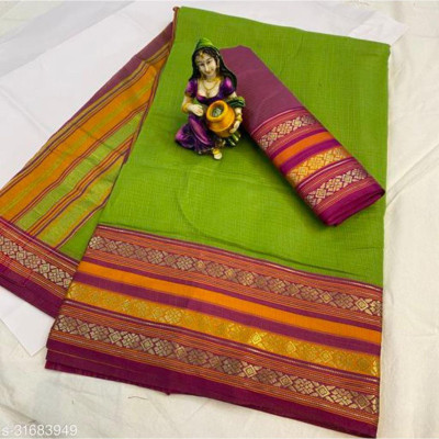 Vijay Laxmi Woven Kanjivaram Cotton Blend Saree(Multicolor)