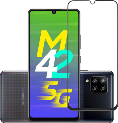 aplexx Edge To Edge Screen Guard for Samsung Galaxy M42 5G, Samsung Galaxy M02S, Samsung Galaxy M02, Samsung Galaxy F02S, Samsung Galaxy F12, Samsung Galaxy A70/A70S, | Full HD+ With Camera Cut 3D Anti Scratch 9H Hardness Cover Friendly Anti Shatter Proof Full Edge Full Glue(Pack of 1)