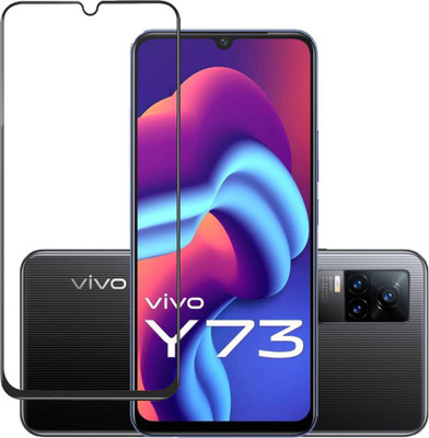 aplexx Edge To Edge Screen Guard for Vivo V21, Vivo Y73, Vivo Y73S, Oppo F15, Oppo F17, Oppo A73, Oppo Reno 3, | Full HD+ With Camera Cut 3D Anti Scratch 9H Hardness Cover Friendly Anti Shatter Proof Full Edge Full Glue(Pack of 1)