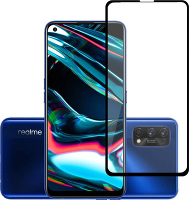 aplexx Edge To Edge Screen Guard for Realme X7, Realme 8, Realme 8 Pro, Realme 7 Pro, | Full HD+ With Camera Cut 3D Anti Scratch 9H Hardness Cover Friendly Anti Shatter Proof Full Edge Full Glue(Pack of 1)