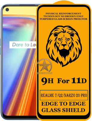 HQ Protection Edge To Edge Tempered Glass for Realme 7, Realme Q2, Realme Narzo 20 Pro(Pack of 1)