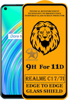 HQ Protection Edge To Edge Tempered Glass for Realme C17, Realme 7i(Pack of 1)