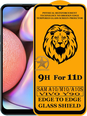 SEVEN7STAR Edge To Edge Tempered Glass for Samsung Galaxy A10, Samsung Galaxy A10S, Samsung Galaxy M10, Vivo Y90(Pack of 1)