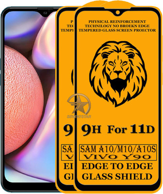 HQ Protection Edge To Edge Tempered Glass for Samsung Galaxy A10, Samsung Galaxy A10S, Samsung Galaxy M10, Vivo Y90(Pack of 2)
