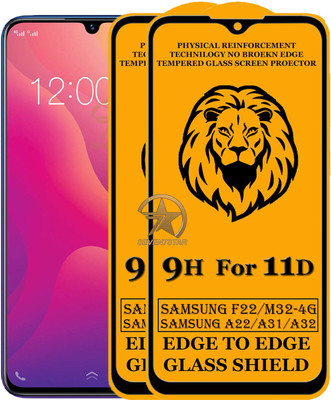 SEVEN7STAR Edge To Edge Tempered Glass for Samsung Galaxy F22, Samsung Galaxy A22 4G, Samsung Galaxy M32-4G, Samsung Galaxy A31, Samsung Galaxy A32(Pack of 2)
