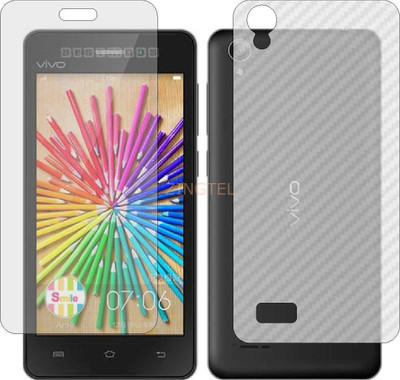 ZINGTEL Front and Back Screen Guard for VIVO Y23L (Front Matte Finish & Back 3d Carbon Fiber)(Pack of 2)