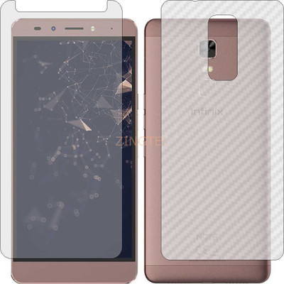 ZINGTEL Front and Back Screen Guard for INFINIX NOTE 3 (Front Matte Finish & Back 3d Carbon Fiber)(Pack of 2)