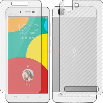 ZINGTEL Front and Back Screen Guard for VIVO X5 MAX V (Front Matte Finish & Back 3d Carbon Fiber)(Pack of 2)