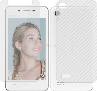 ZINGTEL Front and Back Screen Guard for VIVO Y11 2014 (Front Matte Finish & Back 3d Carbon Fiber)(Pack of 2)