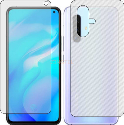 ZINGTEL Front and Back Screen Guard for VIVO 1938T (Front Matte Finish & Back 3d Carbon Fiber)(Pack of 2)