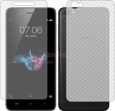 ZINGTEL Front and Back Screen Guard for VIVO 1610 (Front Matte Finish & Back 3d Carbon Fiber)(Pack of 2)