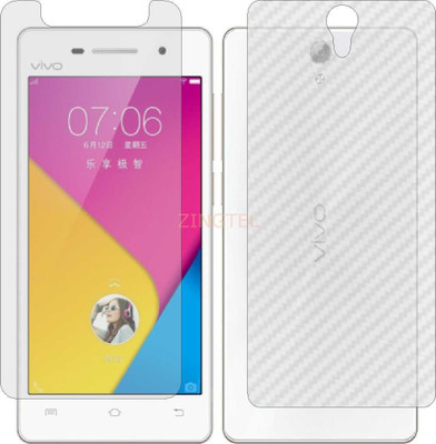 ZINGTEL Front and Back Screen Guard for VIVO Y33 OLD (Front Matte Finish & Back 3d Carbon Fiber)(Pack of 2)
