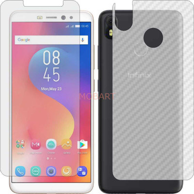 MOBART Front and Back Tempered Glass for INFINIX HOT S3 (Front Matte Finish & Back 3d Carbon Fiber)(Pack of 2)