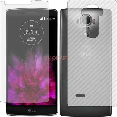 MOBART Front and Back Tempered Glass for LG G FLEX 2 (Front Matte Finish & Back 3d Carbon Fiber)(Pack of 2)