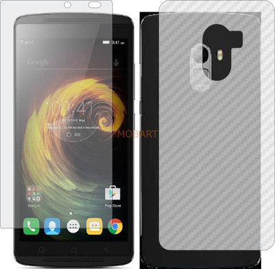 MOBART Front and Back Tempered Glass for LENOVO K4 NOTE (Front Matte Finish & Back 3d Carbon Fiber)(Pack of 2)
