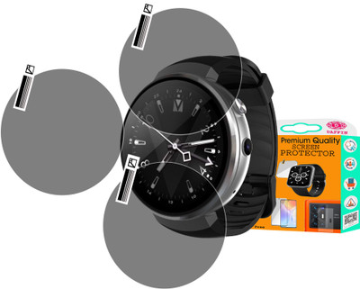 daffin Screen Guard for LEMFO LEM7 4G SMARTWATCH(Pack of 3)