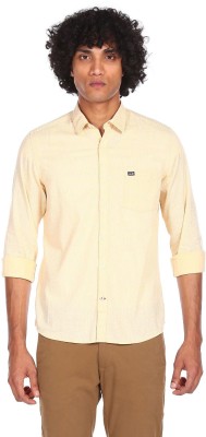 Arrow Sport Men Printed Casual Yellow Shirt