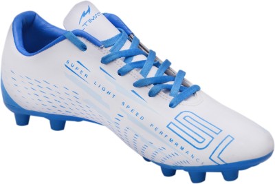 Axpro White Sport Stud Synthetic TPU Football Football Shoes For Men(White , 8)