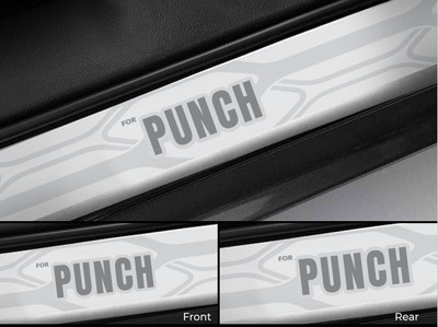 Galio Car Footsteps/Sill Guard Stainless Steel Scuff Plate for Punch - Door Sill Plate