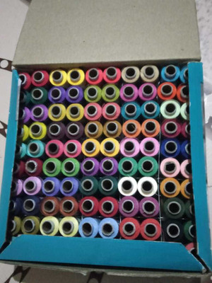 JAY CLOTH STORE Multicolor Thread(300 m Pack of100)