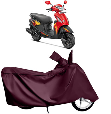 KEDIT Waterproof Two Wheeler Cover for Hero(Pleasure, Maroon)