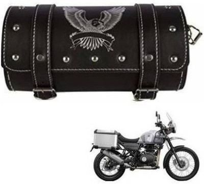 SRPHERE One-side Black Leatherette Motorbike Saddlebag