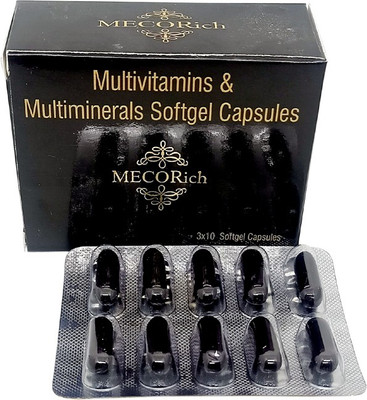 MECORICH Multivitamins & Multiminerals Softgel Capsules pack of 30(6 x 10 Capsules)
