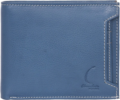 Chandair Men Casual, Formal, Trendy, Evening/Party Blue Genuine Leather Wallet(6 Card Slots)