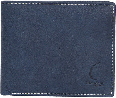 Chandair Men Casual, Formal, Trendy, Evening/Party Blue Genuine Leather Wallet(6 Card Slots)