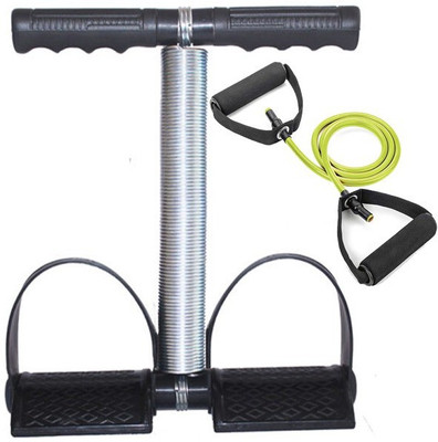Battlestar Fitness Combo Single Spring Tummy Trimmer With Single Toning Tube (Grey) Ab Exerciser(Grey)
