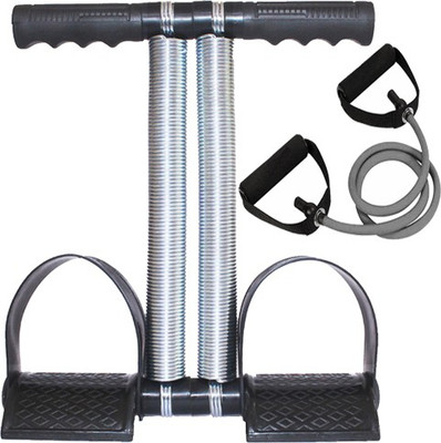 Battlestar Fitness Combo Double Spring Tummy Trimmer With Single Toning Tube Ab Exerciser Ab Exerciser(Red)