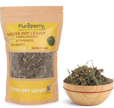 Pureperry Stevia Dry Leaves Sweetener(100 g, Pack of 5)