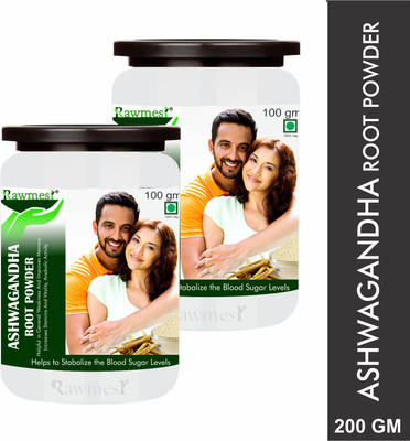 Rawmest Pure Ayurvadic Ashwagandha Powder (Withania somnifera)(2 x 100 g)