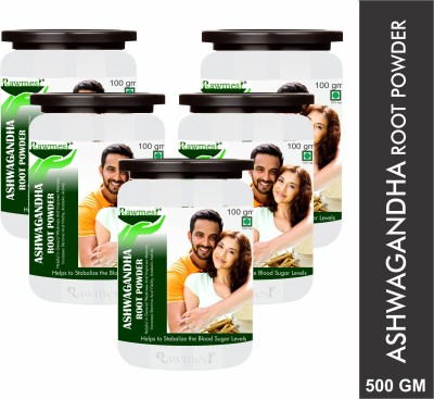 Rawmest Ashwagandha Root Powder (Withania Somnifera) 500 gm(500 g)