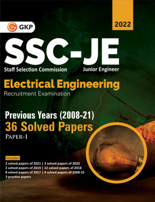 SSC 2022 : Junior Engineers Paper I - Electrical Engineering - 36 Previous Years Solved Papers (2008-21)(Paperback, GKP)