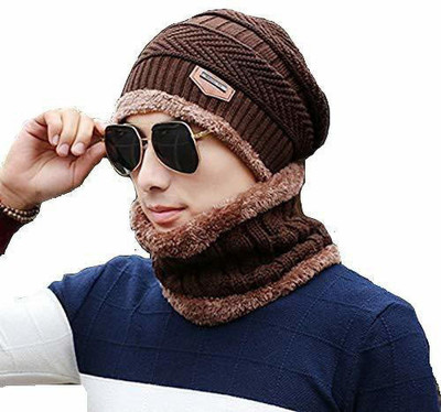 VISHAL_Co Self Design Beanie Cap