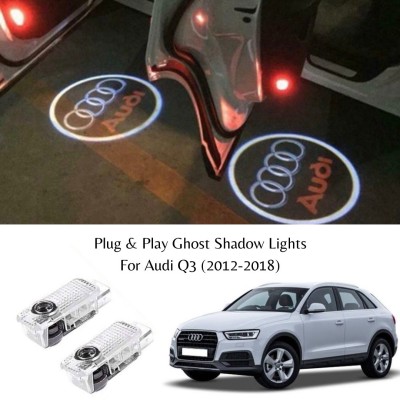 cardashion Ghost Shadow Welcome Lights For Audi Q3 (2012-18) Car Fancy Lights(White, Red)