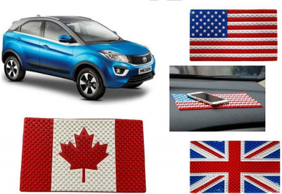Maxin Silicone Standard Mat For  Tata Nexon, Nexon EV(Red, Blue, White)