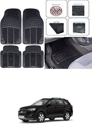 RONISH Rubber Standard Mat For  Chevrolet Captiva(Black)