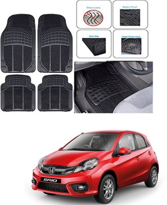 RONISH Rubber Standard Mat For  Honda Brio(Black)