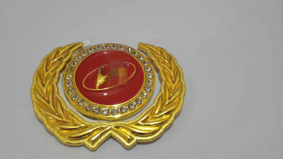 Cloudsale Emblem for Car(Red, Gold)