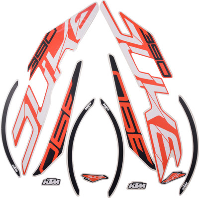 BR BULL Sticker & Decal for Bike(Multicolor, Orange)