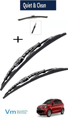 VM Carparts Natural rubber Windshield Wiper(50 cm, Passenger And Driver Side Wipers)