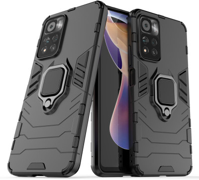 ZIVITE Back Cover for Redmi Note 11 Pro/Note 11 Pro Plus 5G(Black, Ring Case, Pack of: 1)