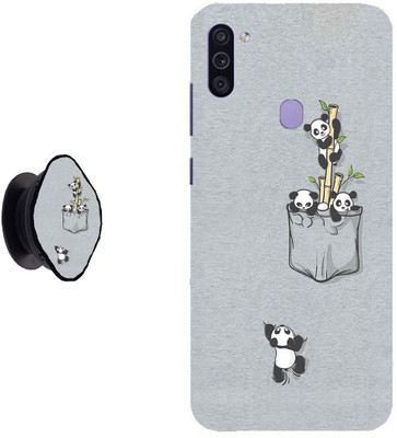 Hello Case Back Cover for Samsung Galaxy M11(Grey, Cases with Holder, Pack of: 2)
