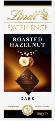 LINDT Excellence Roasted Hazelnut Dark Chocolate (IMPORTED) Bars(100 g)