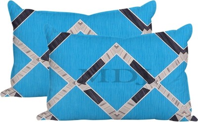 MDJ Printed Pillows Cover(Pack of 2, 43.18 cm*68.58 cm, Blue)