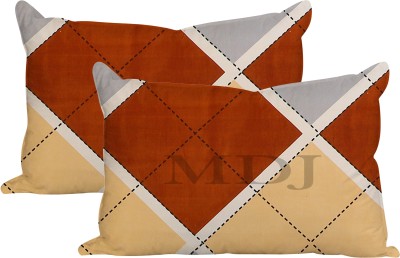 MDJ Printed Pillows Cover(Pack of 2, 43.18 cm*68.58 cm, Brown)